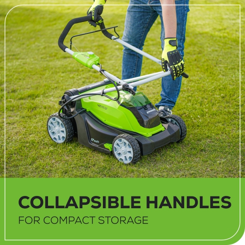 Greenworks 40V 17" Cordless Push Lawn Mower, 4.0 AH Battery and Charger Included [75+ Compatible Tools]