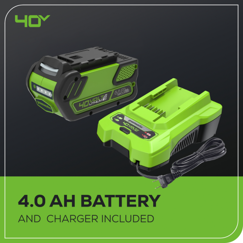 Greenworks 40V 17" Cordless Push Lawn Mower, 4.0 AH Battery and Charger Included [75+ Compatible Tools]