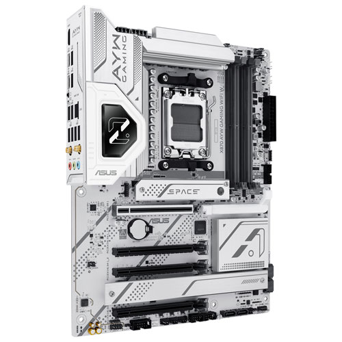 ASUS X870 AYW Gaming WIFI W ATX AM5 Motherboard for AMD Ryzen 9000/8000/7000 Series CPUs