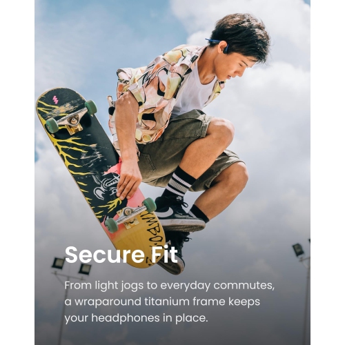 Shokz OpenMove Bluetooth Headset with Mic Bone Conduction