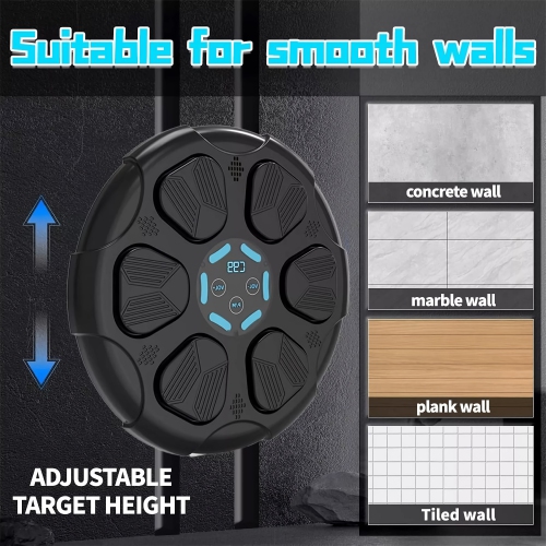 Machine à boxe intelligente, tapis d'entraînement Bluetooth Music Boxing pour enfants, adultes, petits espaces, formation de secours, pour la maison,