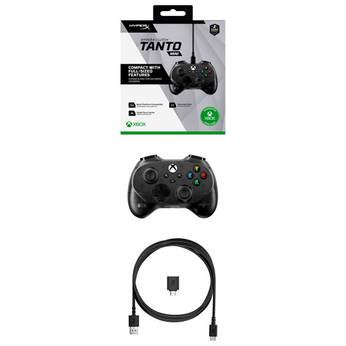 Manette avec fil Clutch Tanto de HyperX pour Xbox Series X|S - Noir