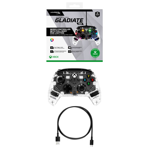 HyperX Clutch Gladiate RGB Wired Controller for Xbox Series X|S - Black