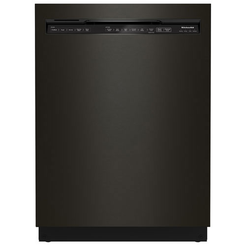 Open Box - KitchenAid 24" 44dB Built-In Dishwasher with Stainless Steel Tub (KDFM404KBS) - Black Stainless - Scratch & Dent