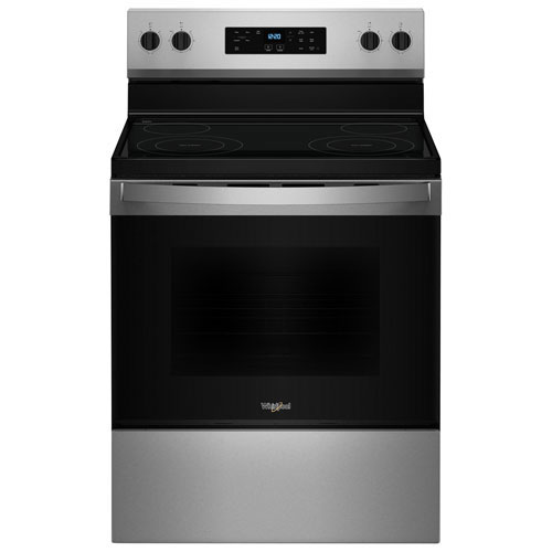 Open Box - Whirlpool 3 Series 30" 5.3 Cu Ft Self-Clean 4-Element Freestanding Electric Range (YWFES3530RS) - SS - Perfect Condition