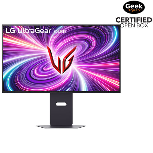 Open Box - LG UltraGear 32" 4K UHD 240Hz 0.03ms GTG OLED LED G-Sync FreeSync Gaming Monitor - Purple Grey