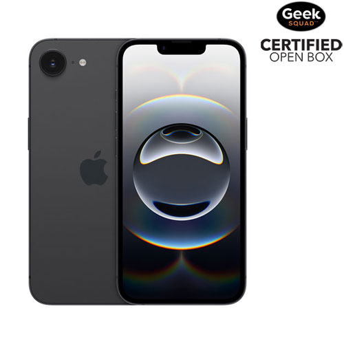 Open Box - Apple iPhone 16e 128GB - Black - Unlocked