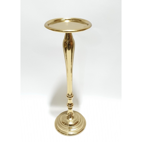 ELEGANCE  Ant.gold Pillar Candle H.15"h