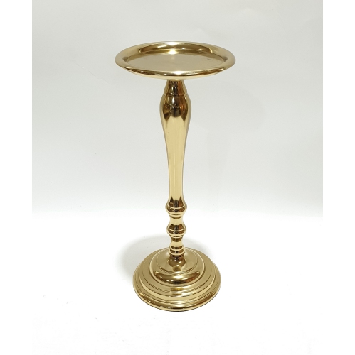 ELEGANCE  Ant.gold Pillar Candle H.12" H