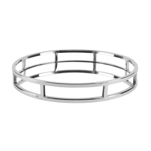 Elegance Round tray with mirror 15" diameter