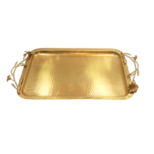 Eldora rectangular tray - Satin Gold