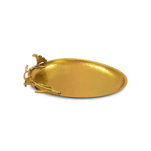 Eldora oval tray - Satin Gold