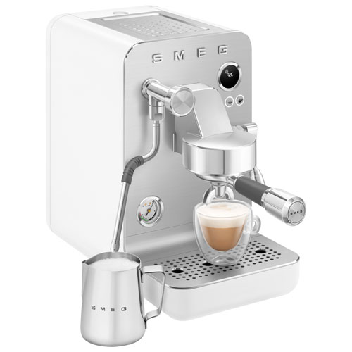 Smeg MiniExpress Manual Espresso Machine - Matte White