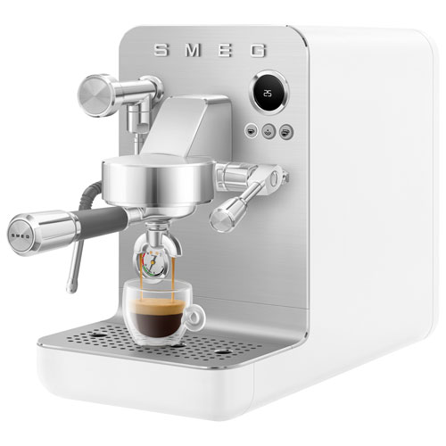 Smeg MiniExpress Manual Espresso Machine - Matte White