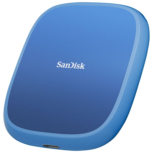 Disque SSD externe pour téléphone USB 3.2 de 1 To Creator de Sandisk avec MagSafe - Bleu