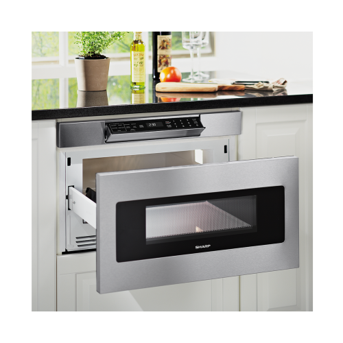 SHARP 30” Microwave Drawer Oven with Automatic Drawer Opening System, SMD3077ASC