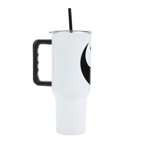 40 oz Stainless Steel Tumbler with Handle and Straw