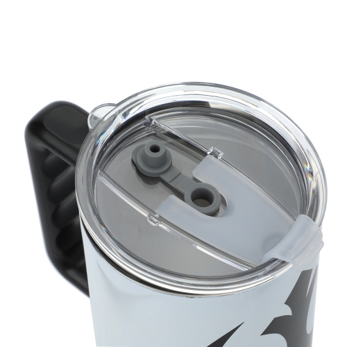 40 oz Stainless Steel Tumbler with Handle and Straw