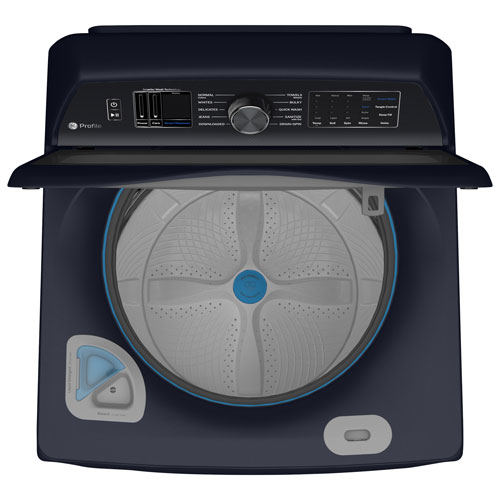 GE Profile 5.4 Cu. Ft. High Efficiency Top Load Washer (PTW800BPWRS) - Sapphire Blue