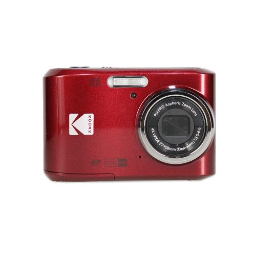 Ensemble appareil photo numérique KODAK Pixpro FZ45 rouge avec accessoires