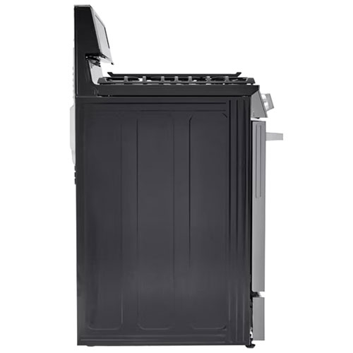 LG 30" 6.3 Cu. Ft. Fan Convection 5-Burner Freestanding Gas Air Fry Range - Stainless Steel