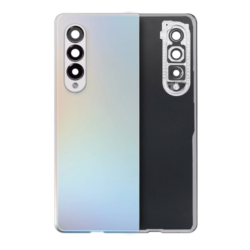 Replacement Back Cover Glass With Camera Lens Compatible With Samsung Galaxy Z Fold 3 (Phantom Silver)