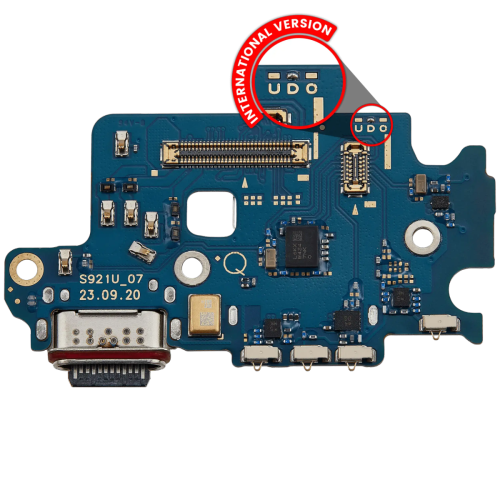 ESOURCE PARTS  Replacement Charging Port Board With Sim Card Reader for Samsung Galaxy S24 5G (S921D) (International Version) (Premium)
