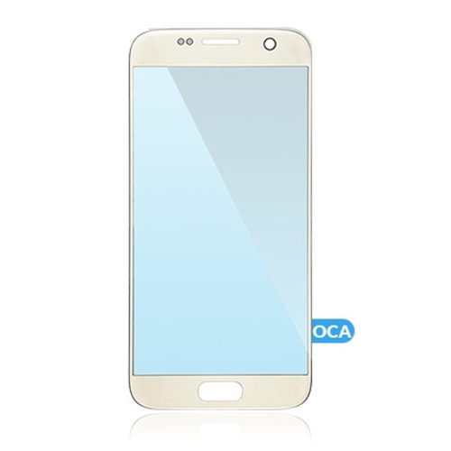 ESOURCE PARTS  Replacement Front Glass With Oca Pre-Installed Compatible With Samsung Galaxy S7 (Gold)