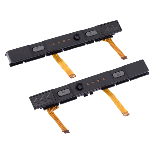 Replacement Plastic Rail With Flex Cable Compatible With Nintendo Switch (Gray)