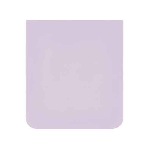 Couvercle arrière inférieur en verre de remplacement compatible avec Samsung Z Flip 5 5G (lavande)