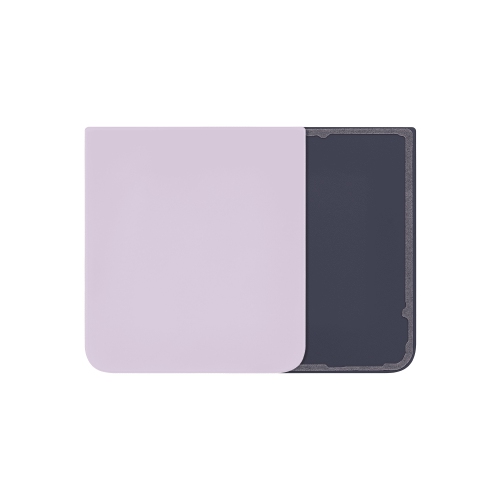 Couvercle arrière inférieur en verre de remplacement compatible avec Samsung Z Flip 5 5G (lavande)