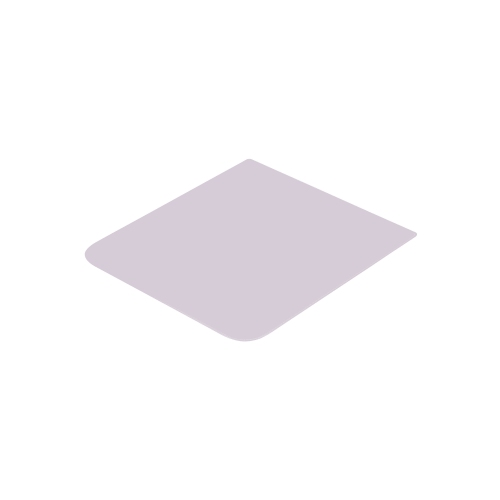 Couvercle arrière inférieur en verre de remplacement compatible avec Samsung Z Flip 5 5G (lavande)