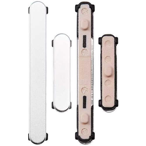 Replacement Hard Buttons Compatible With Samsung Galaxy S24 5G / 24 Plus 5G (Premium) (Marble Grey)