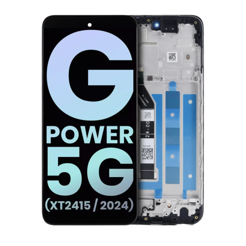 ESOURCE PARTS  Replacement Lcd Assembly With Frame Compatible With Motorola Moto G Power 5G (Xt2415 / 2024) (Genuine Oem) (All Colors)