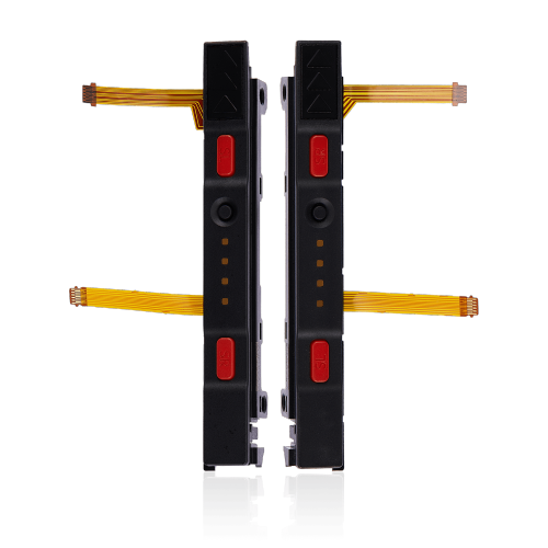 Replacement Plastic Rail With Flex Cable Compatible With Nintendo Switch (Red)