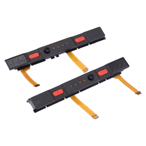 Replacement Plastic Rail With Flex Cable Compatible With Nintendo Switch (Red)