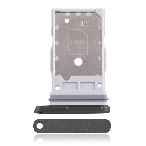 ESOURCE PARTS  Replacement Dual Sim Card Tray Compatible With Samsung Galaxy S24 Ultra 5G (Titanium Black)