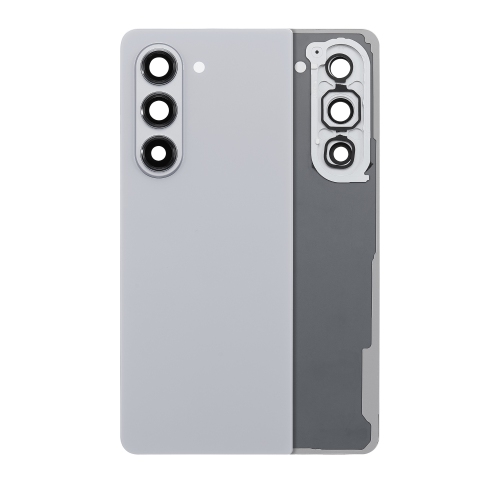 Replacement Back Cover Glass With Camera Lens Compatible With Samsung Galaxy Z Fold 5 (Gray)