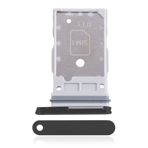 ESOURCE PARTS  Replacement Single Sim Card Tray Compatible With Samsung Galaxy S24 5G / S24 Plus 5G (Onyx Black)