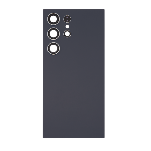 Couvercle arrière en verre de remplacement avec objectif de caméra compatible avec le Galaxy S24 Ultra 5G de Samsung (violet titane)