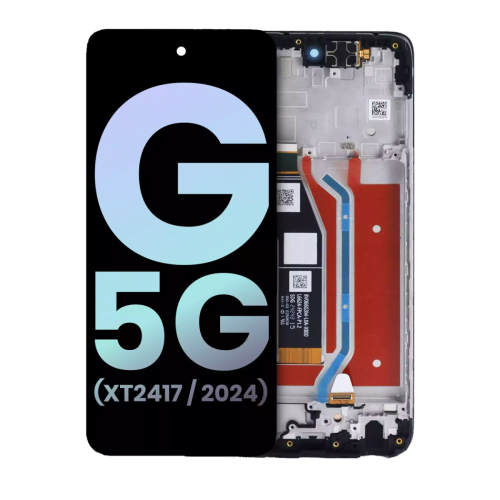 ESOURCE PARTS  Replacement Lcd Assembly With Frame Compatible With Motorola Moto G 5G (Xt2417 / 2024) (Genuine Oem) (Sedona Sage)