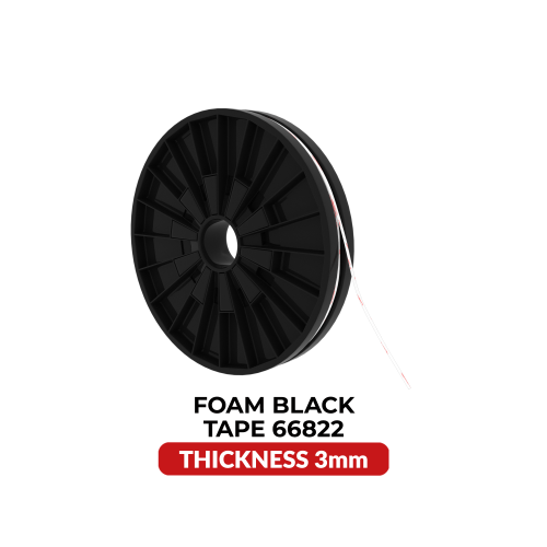 Replacement Double-Sided Shock Absorbing Foam Black Tape (Tesa Model # 66822)
