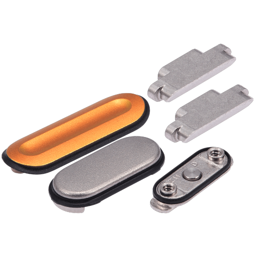 Ensemble de boutons latéraux de rechange compatibles avec Watch Ultra 1ᵉʳ gén (orange / argent) (5 pièces)
