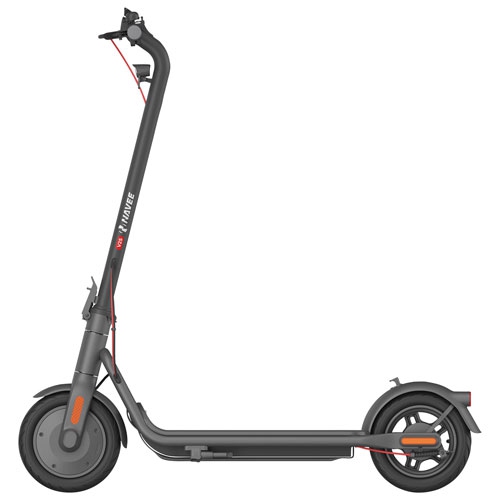 Navee V25 Smart Electric Scooter | 600W Motor | 25km Range | 30km/h Top Speed | App Connectivity | Foldable Design | Grey Colour