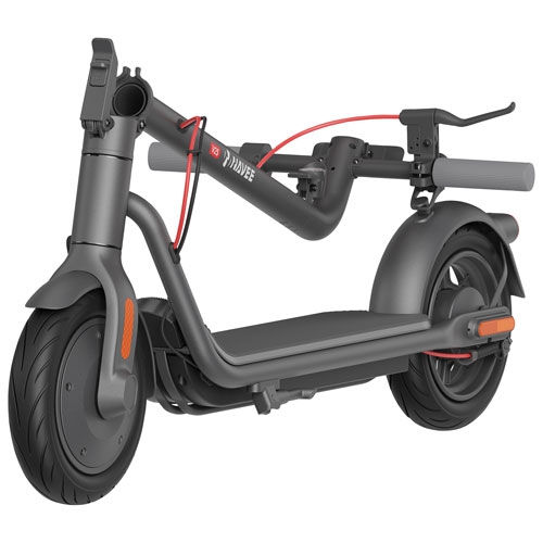 Navee V25 Smart Electric Scooter | 600W Motor | 25km Range | 30km/h Top Speed | App Connectivity | Foldable Design | Grey Colour
