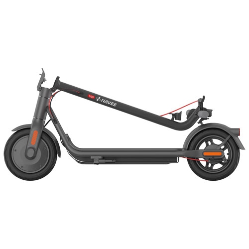 Navee V25 Smart Electric Scooter | 600W Motor | 25km Range | 30km/h Top Speed | App Connectivity | Foldable Design | Grey Colour