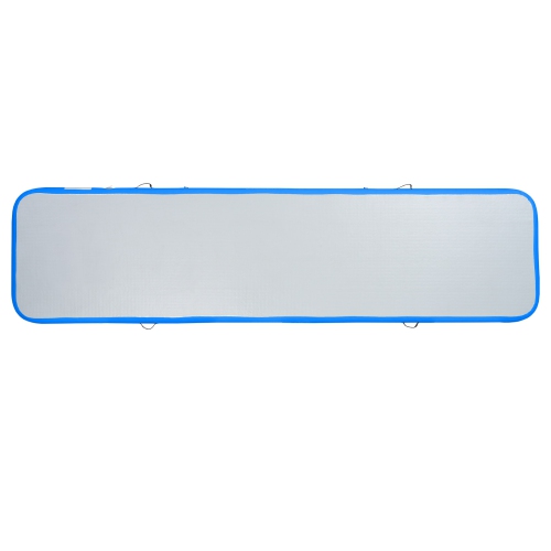 VEVOR 4 inch Gymnastics Air Mat, Thickness Inflatable Gymnastics Tumbling Mat, Tumble Track with Electric Pump, Training Mats for Home