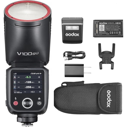 Open Box - Godox V100 Round Head Touch Screen Flash for Sony