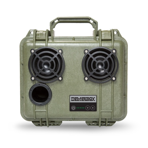 Refurbished - DemerBox DB2 Wireless Speakers Waterproof Portable Rugged Outdoor 40+ h Battery, Green
