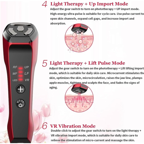 Facial beauty machine, micro acne mask, facial anti-wrinkle acne anti-aging facial lifting beauty instrument